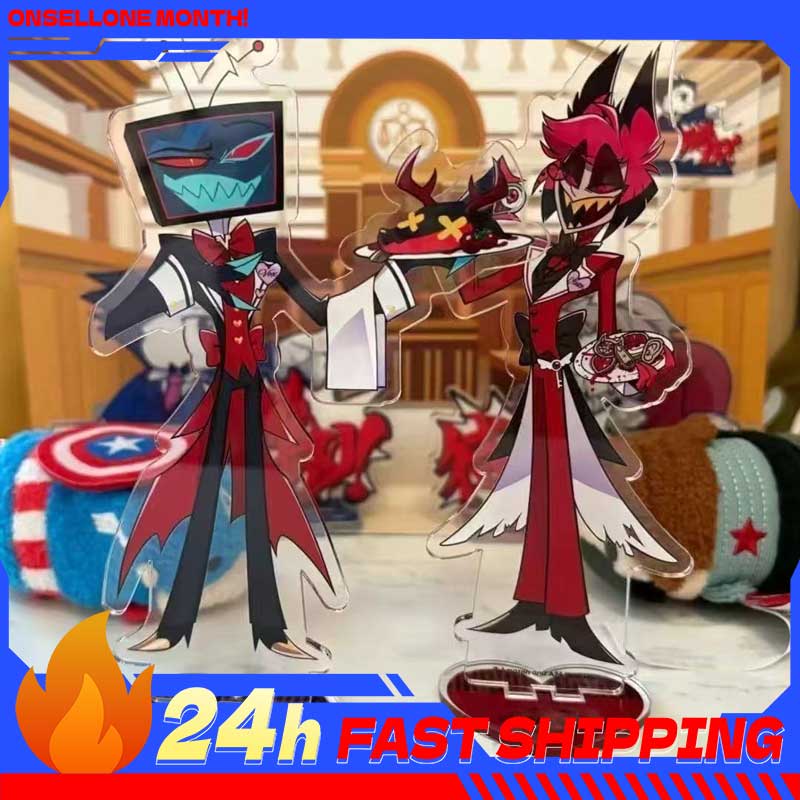 Given Anime Merchandise - 2pcs Hazbin Anime Peripherals Alastor Waiter
