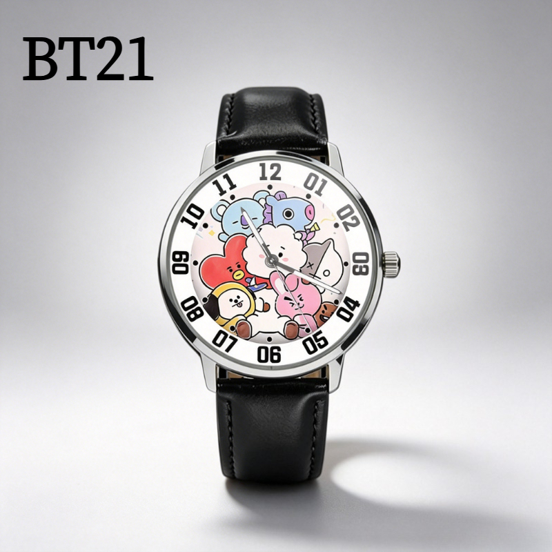 BT21 cartoon cute student watc - Anime Merchandise Types 评论和价格