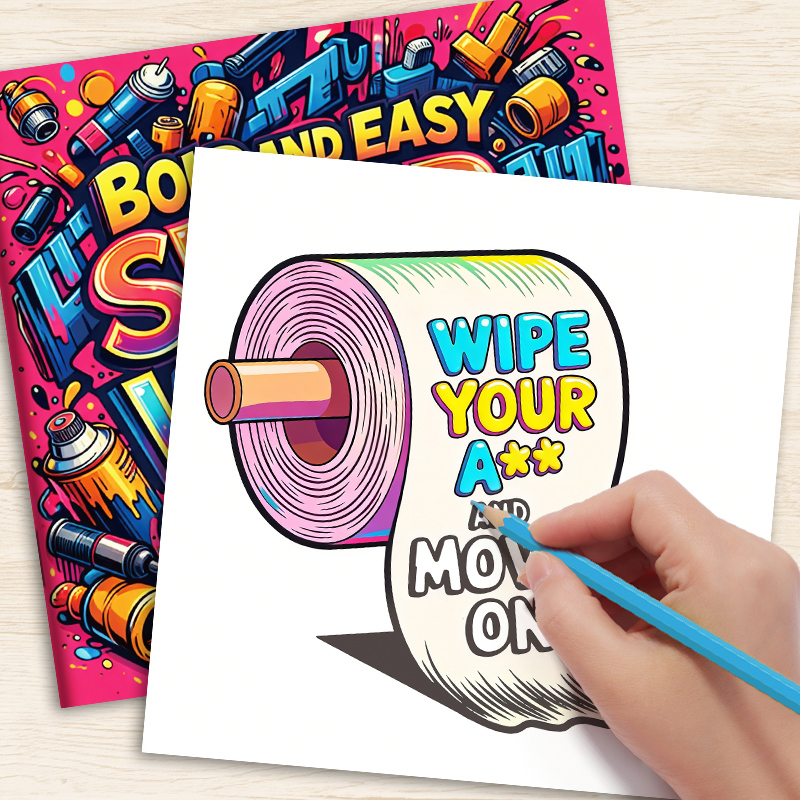 Adult Coloring Book with Witty - Art Book Illustration 评论和价格