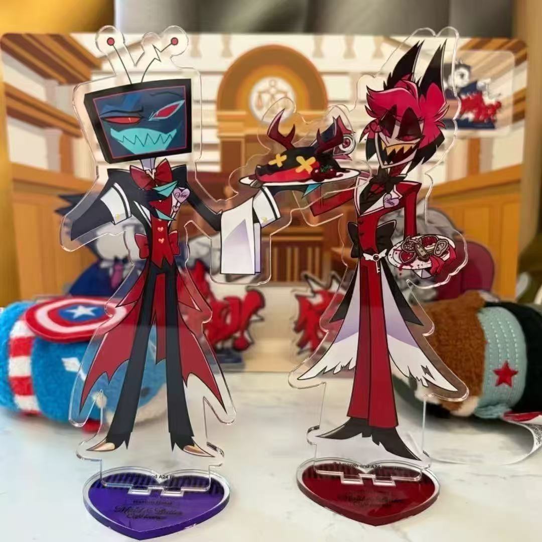 2pcs Hazbin Anime Peripherals  - Given Anime Merchandise 评论和价格