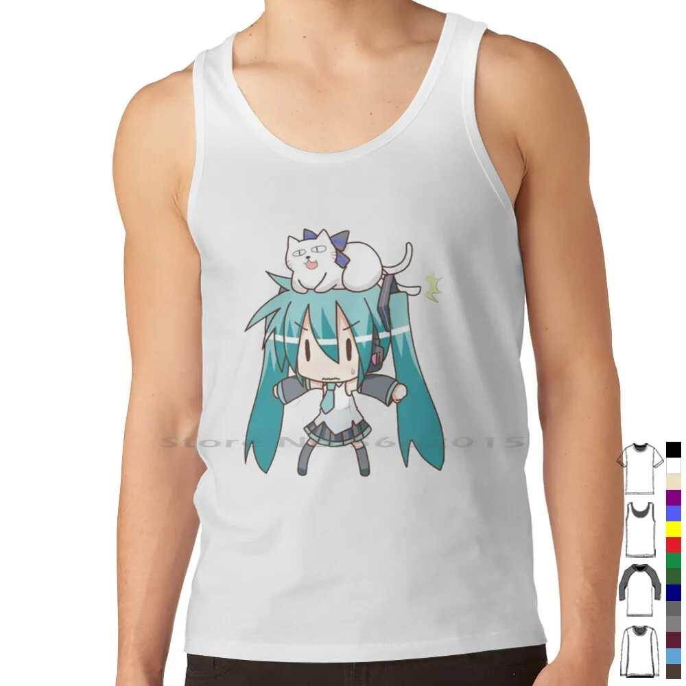 Miku T Shirt 100% Cotton Kawai - Anime Merchandise Clothes 评论和价格