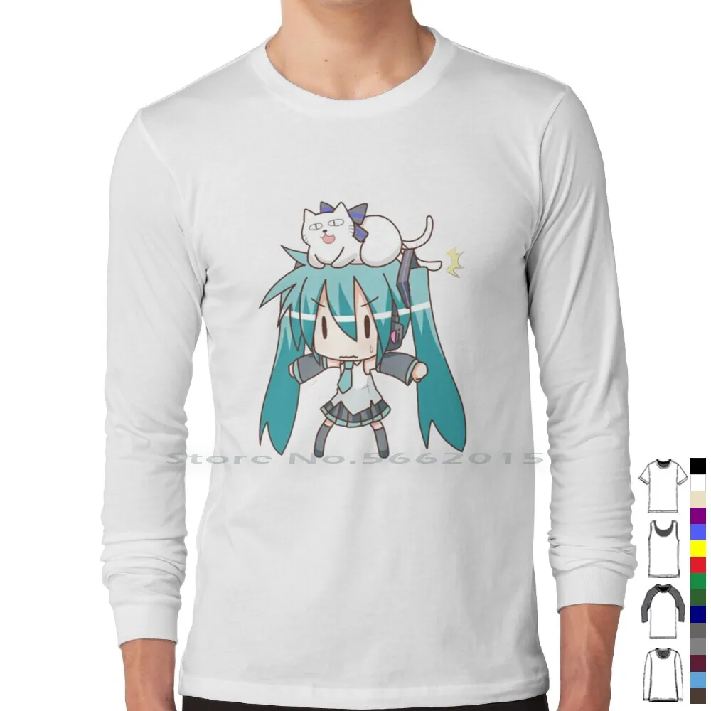 Miku T Shirt 100% Cotton Kawai - Anime Merchandise Clothes 评论和价格